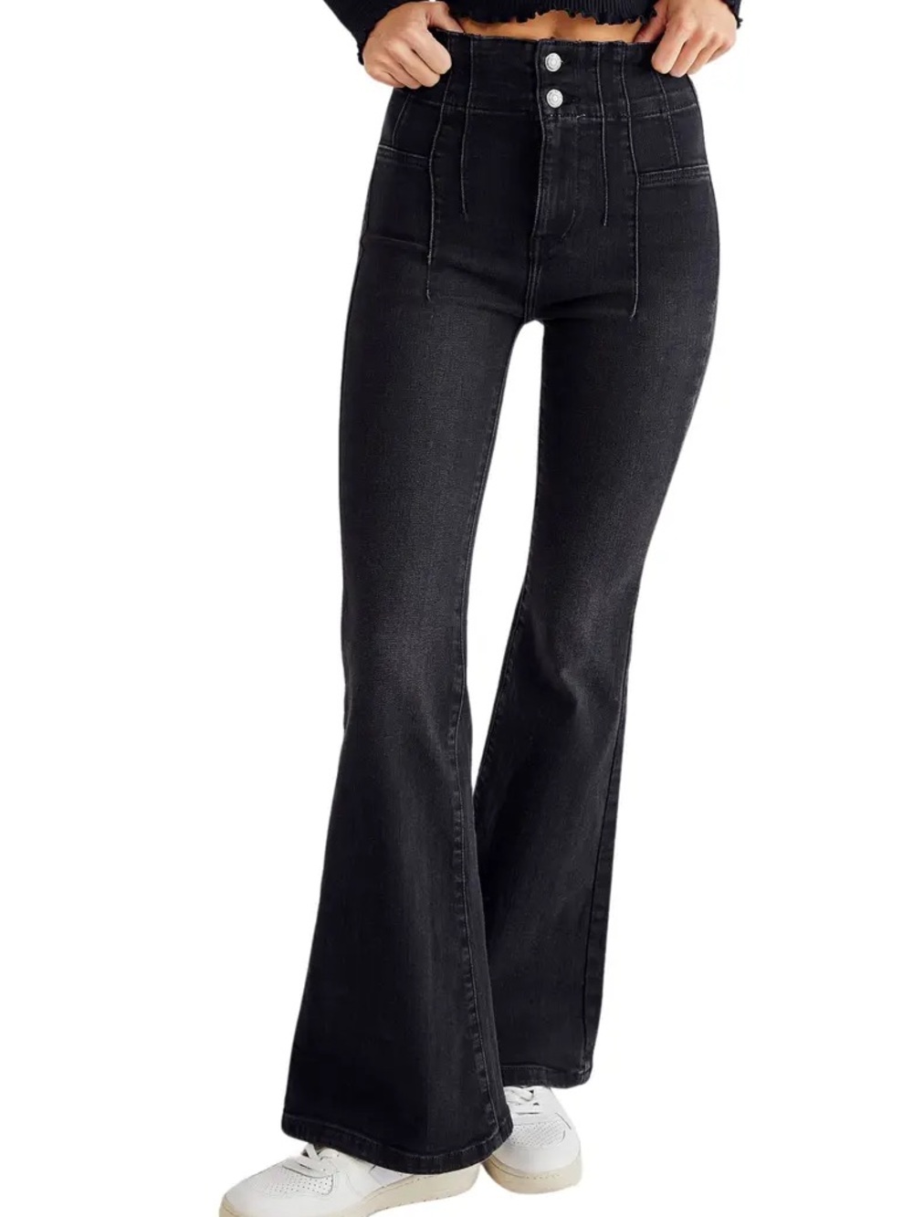 We the Free Jayde Flare Jeans in Onyx